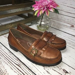 Earth Shoe Womens Genuine Leather Loafer Size 10W